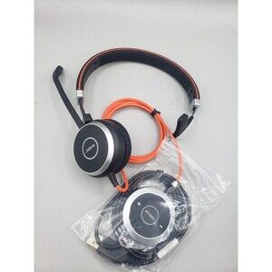 Jabra Evolve 40 Wired Stereo USB Headset HSC017 W/ Controller ENC010.